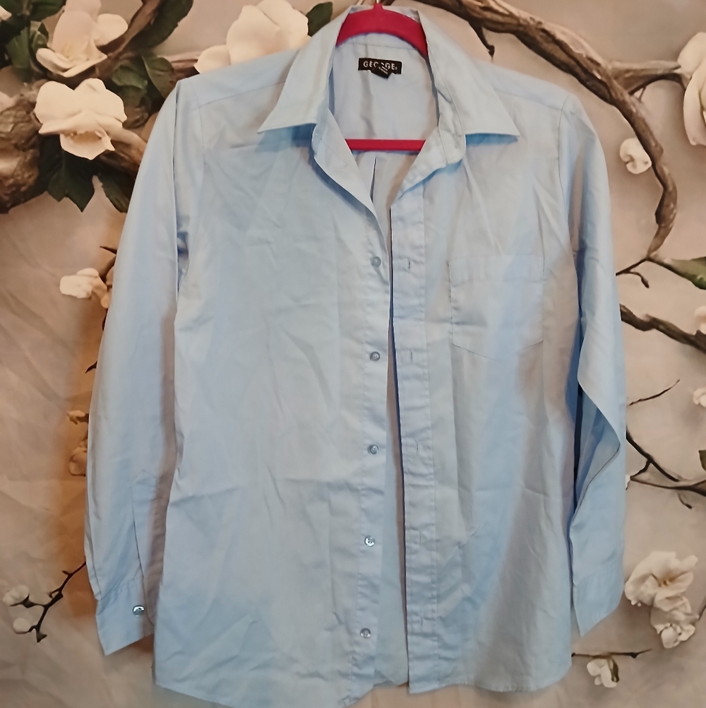 George Sky Blue Collared Shirt